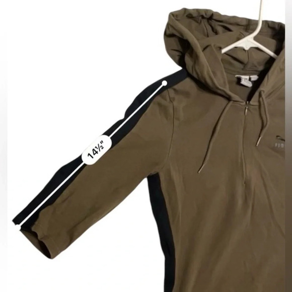 Puma hooded dress size medium green and black - Picture 6 of 11
